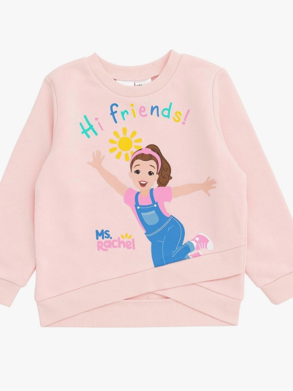 Ms. Rachel Girls' Pink Sunshine & Music Print Pajama Pants - Picture 2 of 4